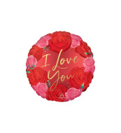 Amscan Sametový fóliový balón I Love You s ružami - cena, porovnanie