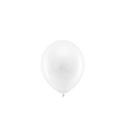 Party Deco Pastelovobiely latexový balónik