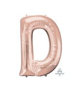 Amscan Balón fóliový Písmeno "D - ružové zlato - cena, porovnanie