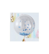 Ginger Ray Veľké balóny s modrými konfetami - sada - cena, porovnanie