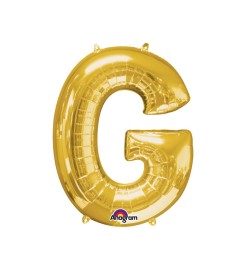 Amscan Balón fóliový Písmeno "G" - zlatý