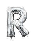 Amscan Balónik v tvare písmena R v striebornej farbe - cena, porovnanie