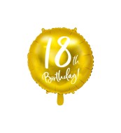 Party Deco Zlatý fóliový balónik 18. narodeniny - cena, porovnanie