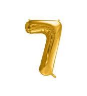 Party Deco Fóliový balónik 7 - zlatý - cena, porovnanie