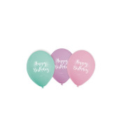 Amscan Pastelové balónky happy birthday - cena, porovnanie