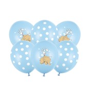 Party Deco Modré balóny so slonom a bodkami - cena, porovnanie