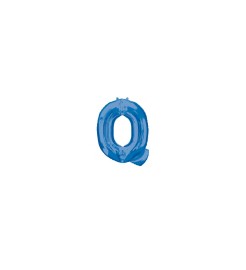 Amscan Balón fóliový "Písmeno "Q" - modrý