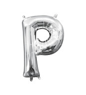 Amscan Strieborný fóliový balónik v tvare písmena P - cena, porovnanie