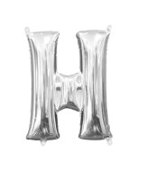 Amscan Strieborný fóliový balónik v tvare písmena H - cena, porovnanie