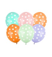 Party Deco Farebné balóniky s bodkami - cena, porovnanie