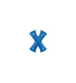 Amscan Balón fóliový "Písmeno "X" - modrý