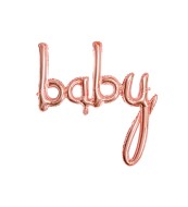 Party Deco Fóliový balónik Baby ružové zlato - cena, porovnanie
