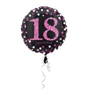 Amscan Fóliový balón "18" - ružový - cena, porovnanie