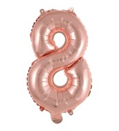Amscan Mini fóliový balónik číslo 8 ružové zlato - cena, porovnanie