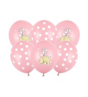 Party Deco Ružové balóny so slonom a bodkami - cena, porovnanie