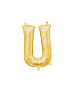 Amscan Fóliový balón zlatej farby v tvare písmena U - cena, porovnanie