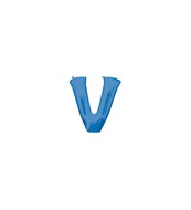 Amscan Balón fóliový "Písmeno "V" - modrý - cena, porovnanie