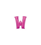 Amscan Balón fóliový "Písmeno "W" - ružový - cena, porovnanie