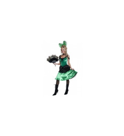 Smiffys Kostým pre ženy - Kankánová tanečnica zelená