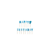 Amscan Modré sviečky - Happy birthday - cena, porovnanie