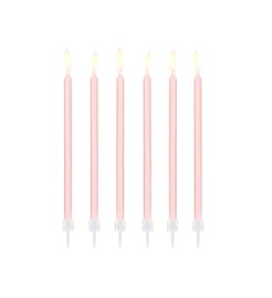 Party Deco Narodeninové sviečky- ružové