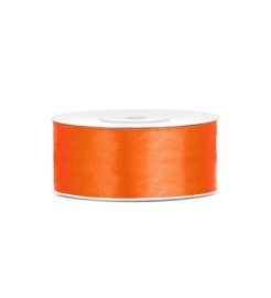 Party Deco Oranžová saténová stuha 25 mm