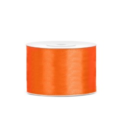 Party Deco Oranžová saténová stuha 50 mm
