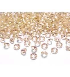 Party Deco Dekoratívne diamanty mini - zlaté