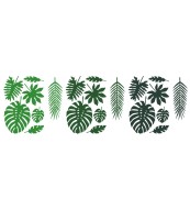 Party Deco Papierová dekorácia v podobe zelených listov - cena, porovnanie