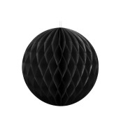 Party Deco Dekoračná guľa čierna - 10 cm - cena, porovnanie