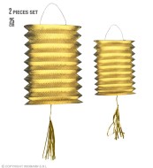 Widmann Metalický oválny lampáš v zlatej farbe - cena, porovnanie