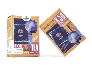 Manna gruzínsky Čierný čaj s listom čučoriedky 70g - cena, porovnanie