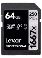 Lexar SDXC Professional 1667x UHS-II U3 64GB - cena, porovnanie