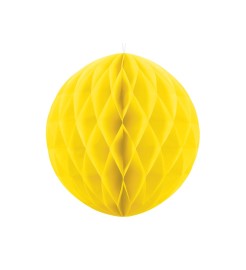 Party Deco Dekoračná guľa žltá - 40cm