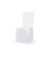 Party Deco Plátenný poťah na stoličky v bielej farbe - cena, porovnanie