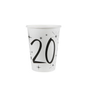 Santex Biele šálky s čiernym číslom 20 - cena, porovnanie