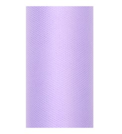 Party Deco Dekoračný jemne fialový tyl 0,15 x 9 m