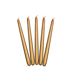 Party Deco Dekoratívna sviečka - zlatá metalíza