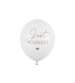 Party Deco Biele balóny - Just Married