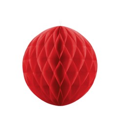 Party Deco Dekoračná guľa červená - 20cm