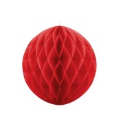 Party Deco Dekoračná guľa červená - 20cm - cena, porovnanie