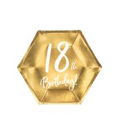 Party Deco Zlaté taniere 18. narodeniny - cena, porovnanie