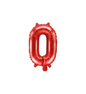 Party Deco Fóliový balón O - červený - cena, porovnanie