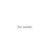 Party Deco Dekorácia SPZ kartička "Just Married" - cena, porovnanie