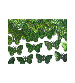 Party Deco Konfety Zelené motýle