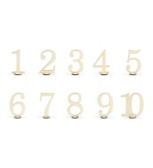 Party Deco Drevené číslice na stoly - cena, porovnanie