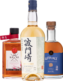 Umiki Set Whisky + Kamiki Sakura Wood + Hatozaki