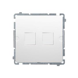 Kontakt Simon Kryt zásuvky 2x RJ45/RJ12 Basic modul