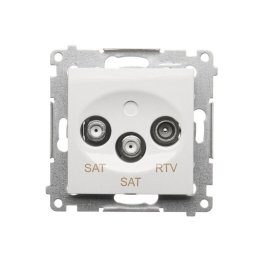 Kontakt Simon Zásuvka 2 x SAT-RTV 54 premium koncová modul