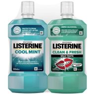 Johnson & Johnson Listerine CoolMint + Clean & Fresh 2x500ml - cena, porovnanie